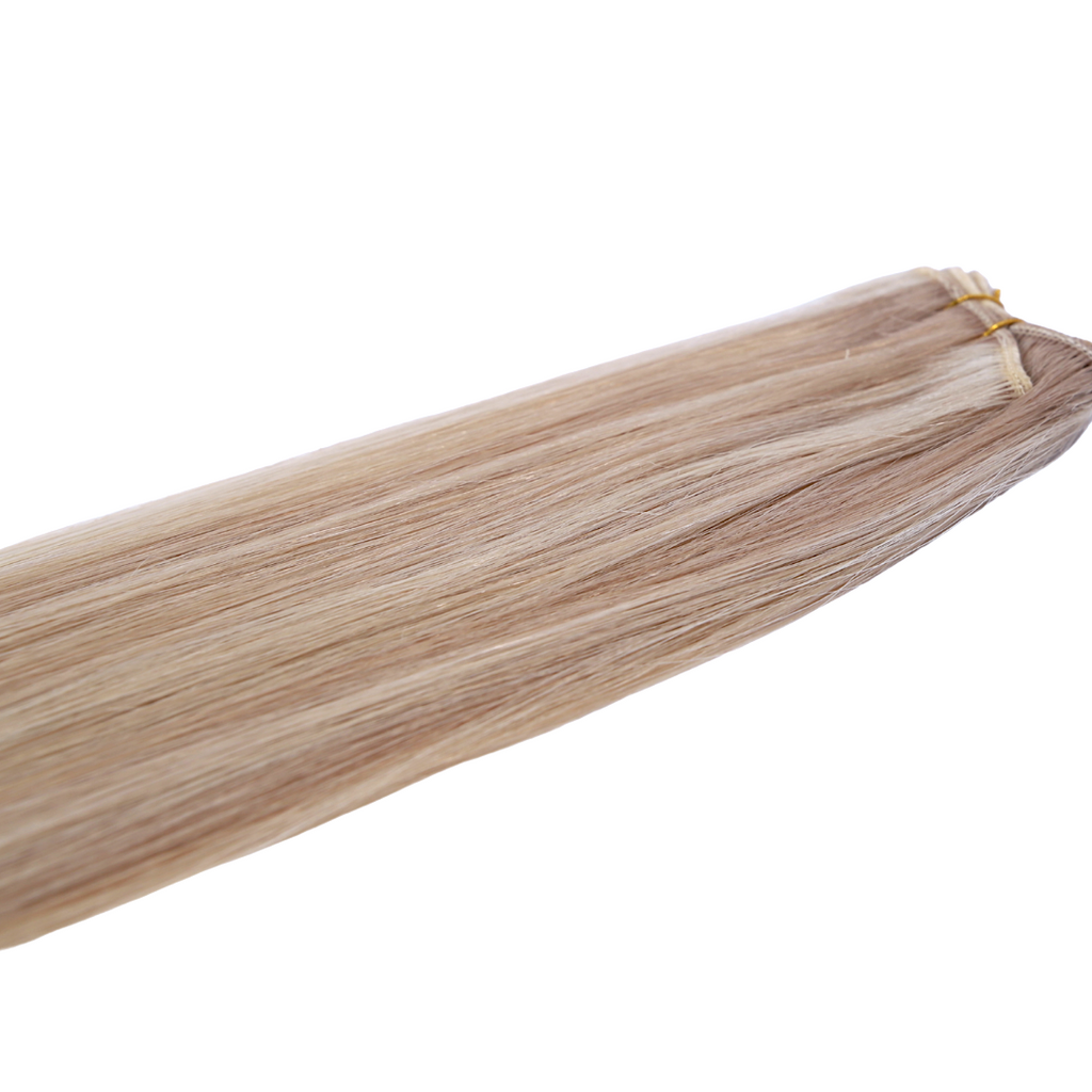 22" Classic Weft - #P18/60 Caramel Butter Toffee Mix - Hair Candy Australia