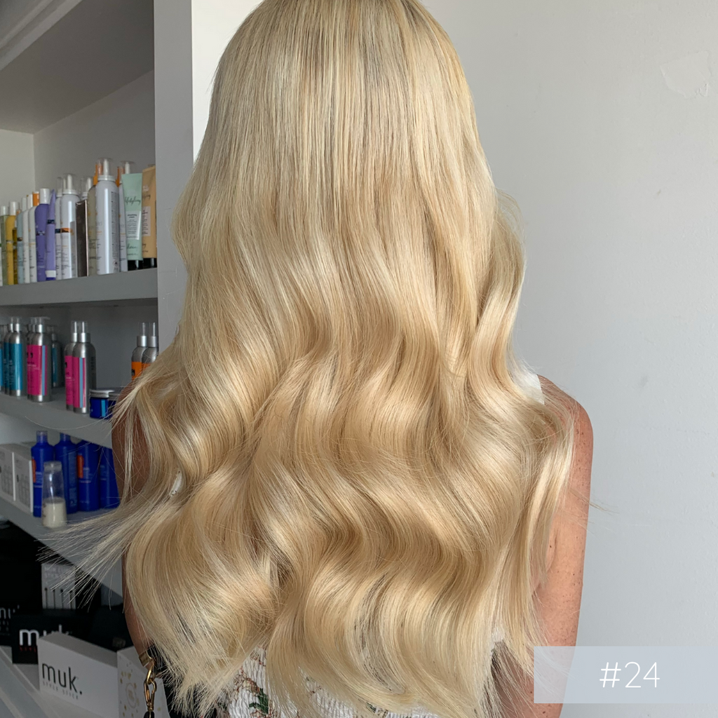 22" Invisible Tape - #24 Buttermilk Blonde - Hair Candy Australia