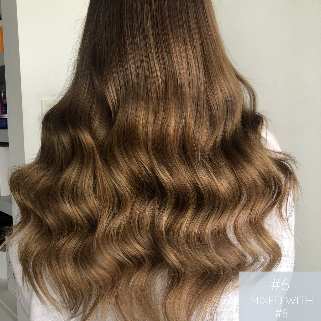 Clip In Hair Extensions - #6 Biscoff - Hair Candy Australia