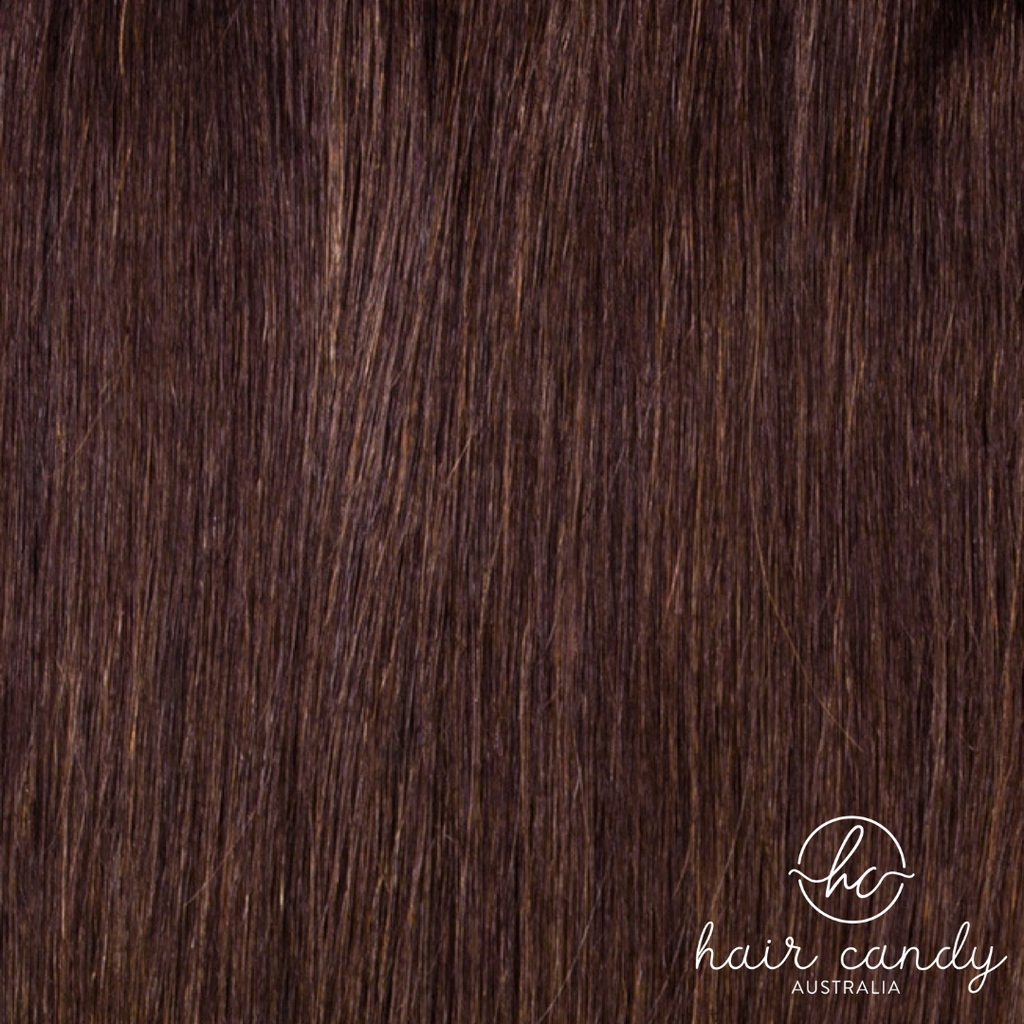 22" Hand-Tied Weft - #2 Nutella - Hair Candy Australia