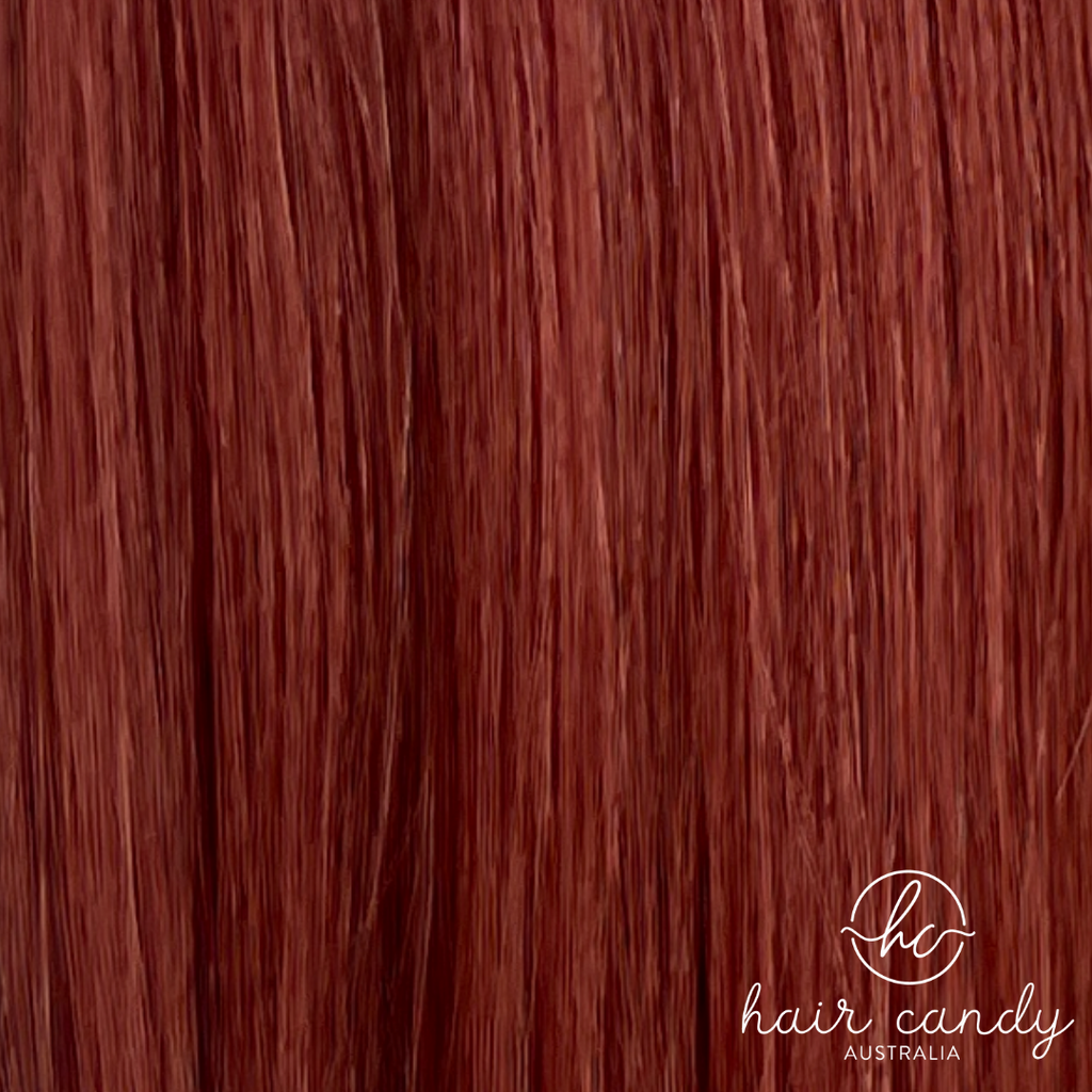 22" Classic Weft - #530 Red Wine - Hair Candy Australia