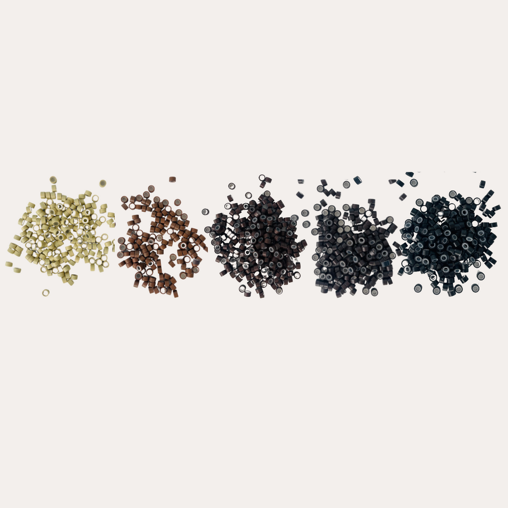 Image of hair candy australias micro beads on white table out of packaging 