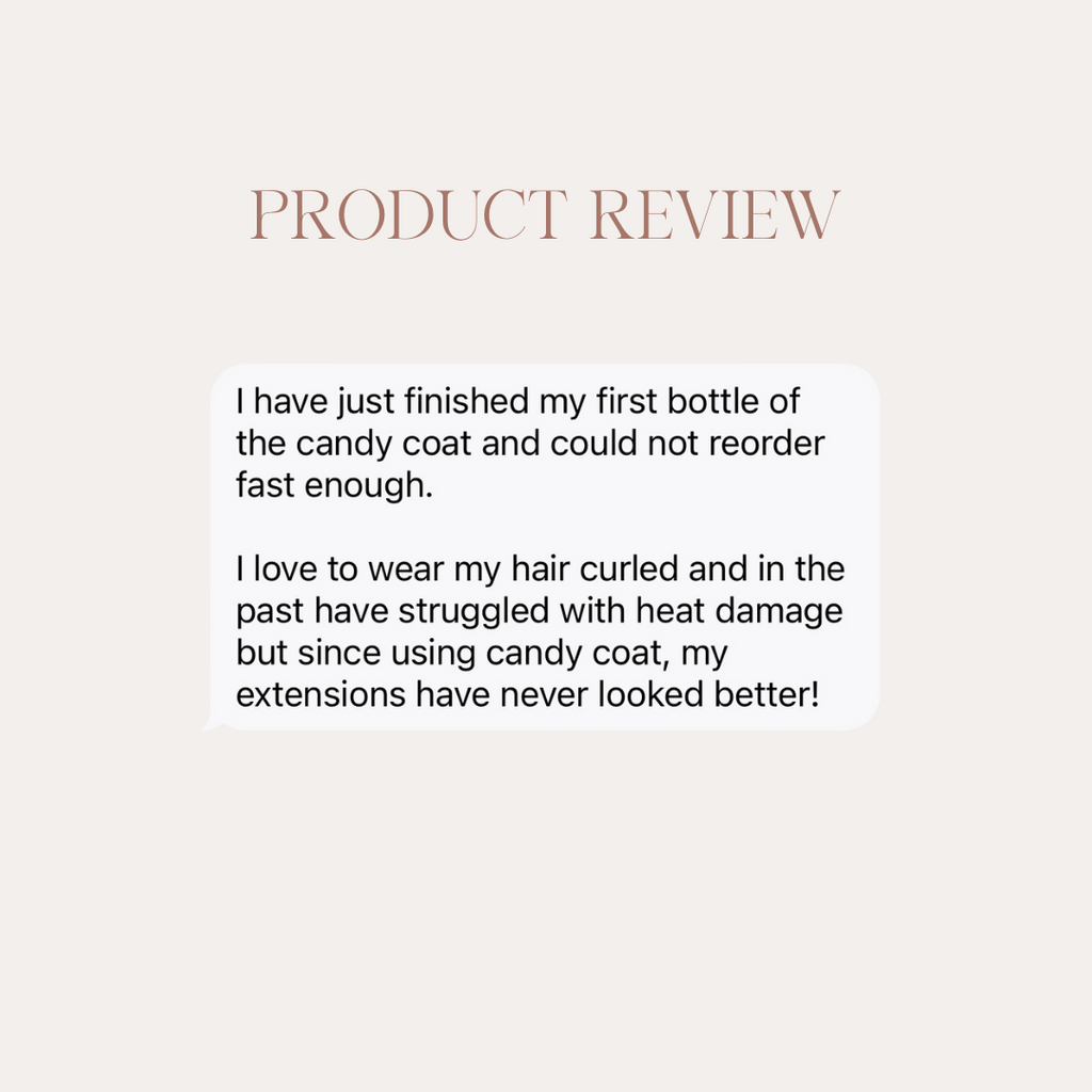 Customer review of Candy Coat Heat Protector