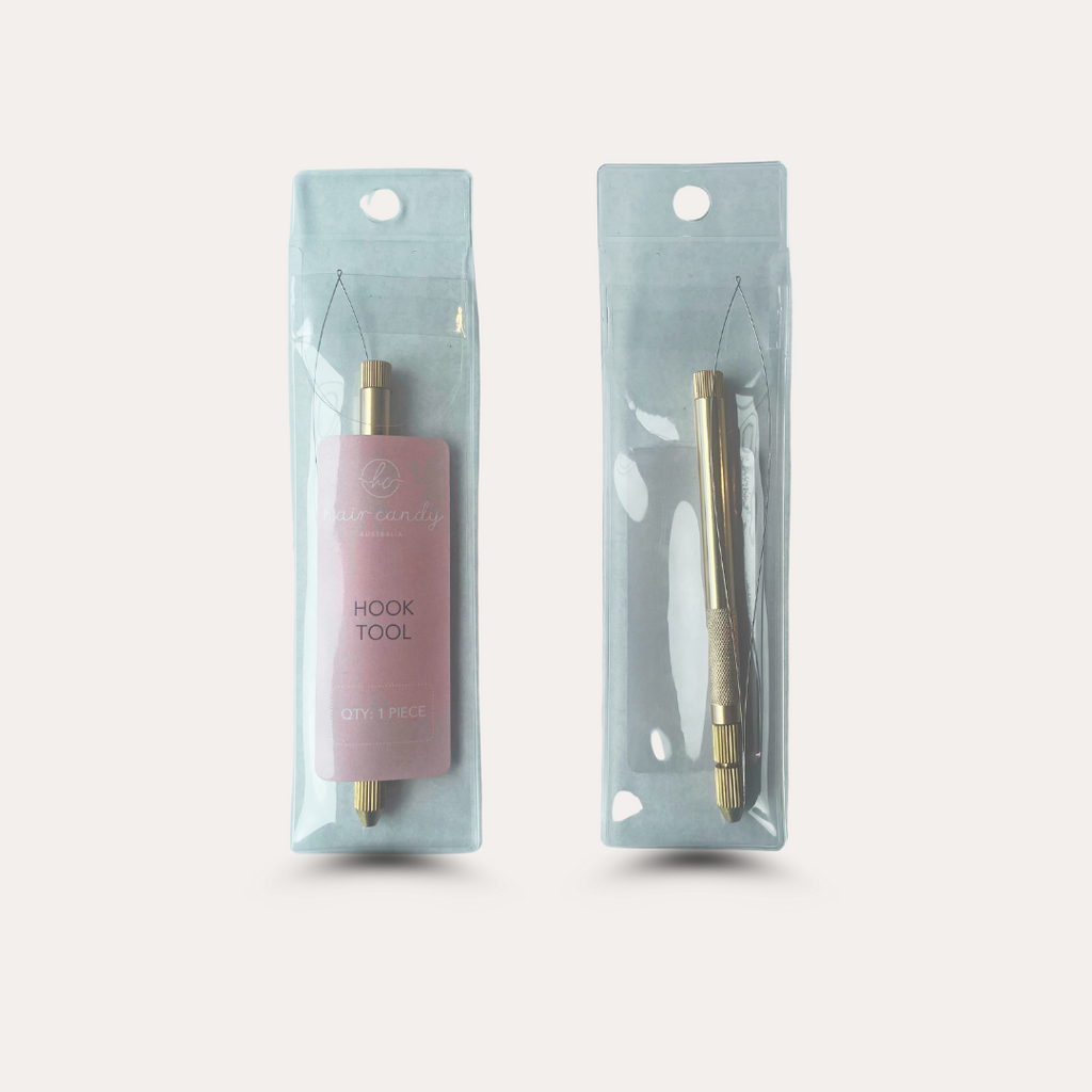 Using Hair Candy Gold Metal Hook and Threader with micro beads