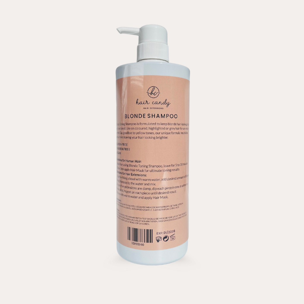 Vegan gluten free paraben free Hair Candy Blonde Shampoo 1 L