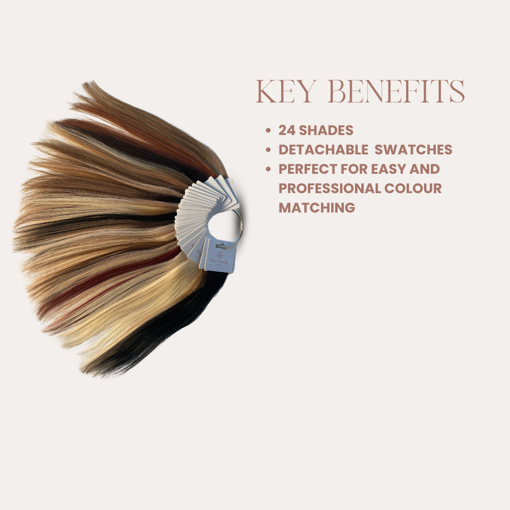 Premium European Remy hair colour ring 25 shades by Hair Candy
