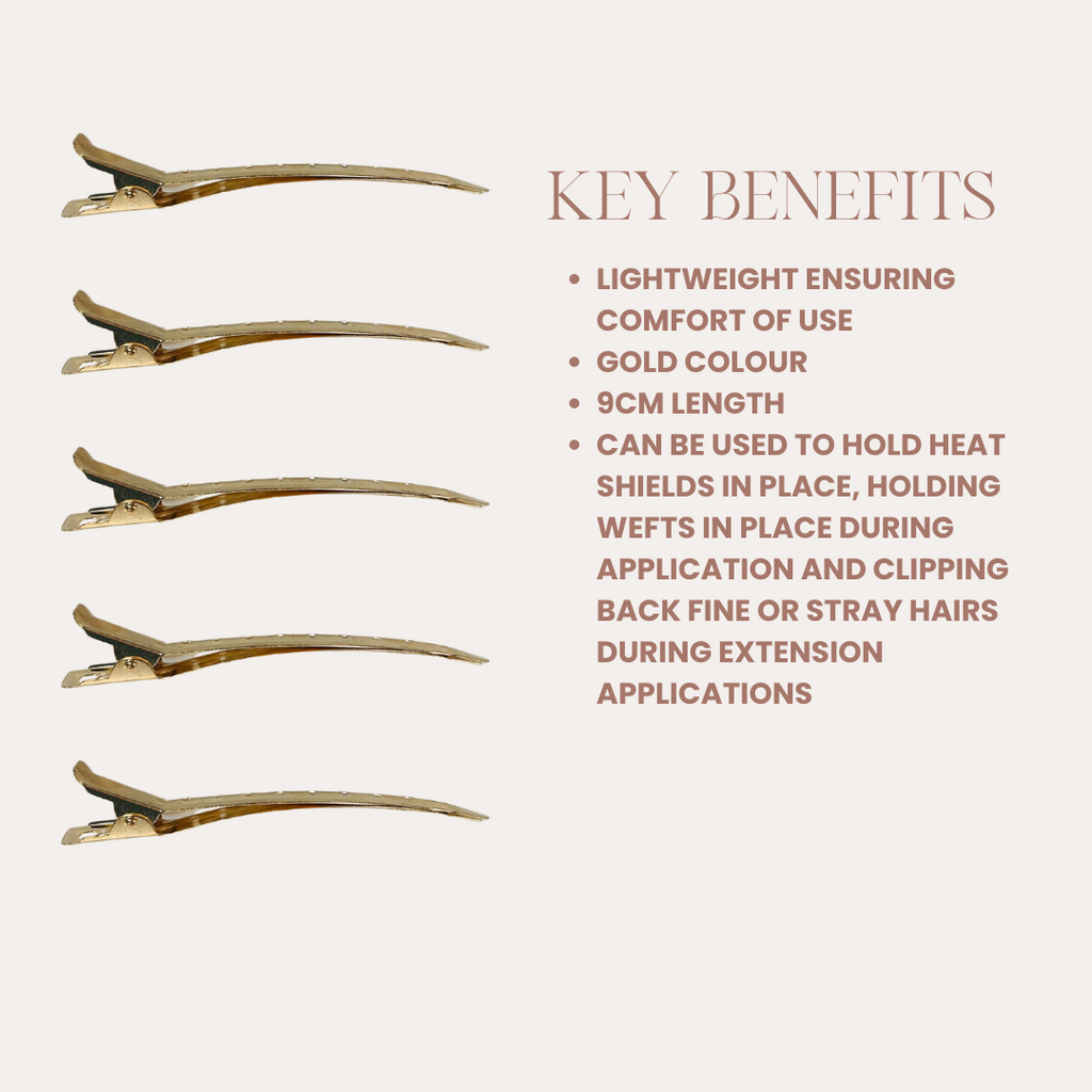 Key benefits of Hair Candy Flat Clips – strong hold, heat shield, styling tool
