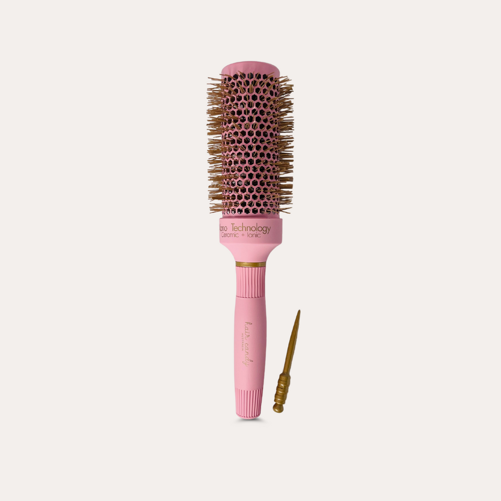 Ceramic ionic barrel Hair Candy Round Brush Large 43 mm for smoother blow-dry