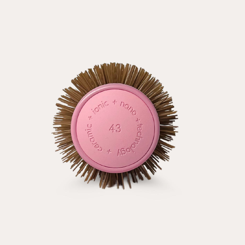 Large Round Brush 43 mm with removable gold sectioning pin