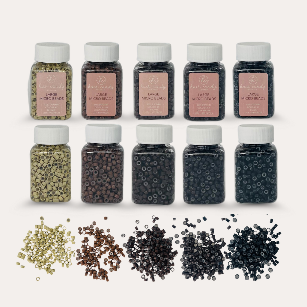 Silicone-lined hair micro beads to protect natural hair