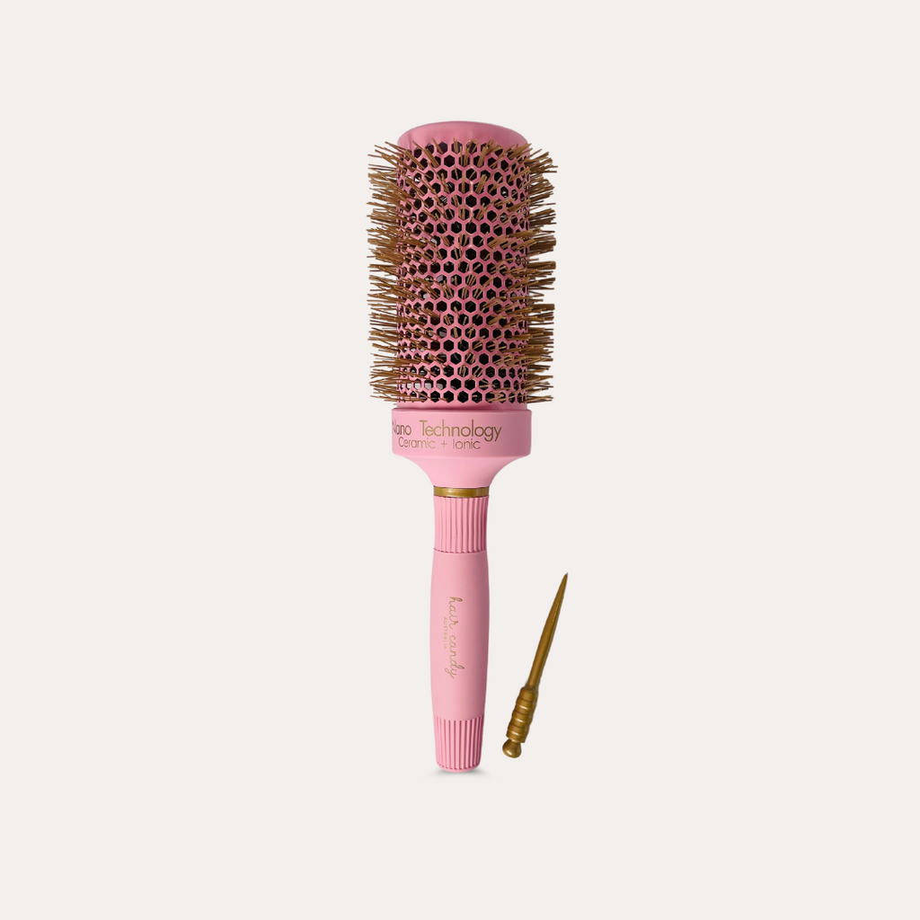 Ceramic ionic barrel Hair Candy Round Brush 53 mm for smooth styling