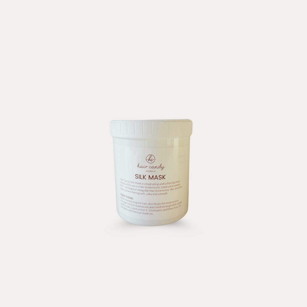 Hair Candy Silk Mask 1 lt on hair extensions
