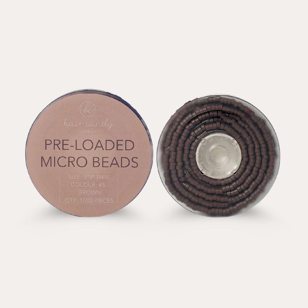 Pre-Loaded 5mm Micro Beads 1000 pc – Brown