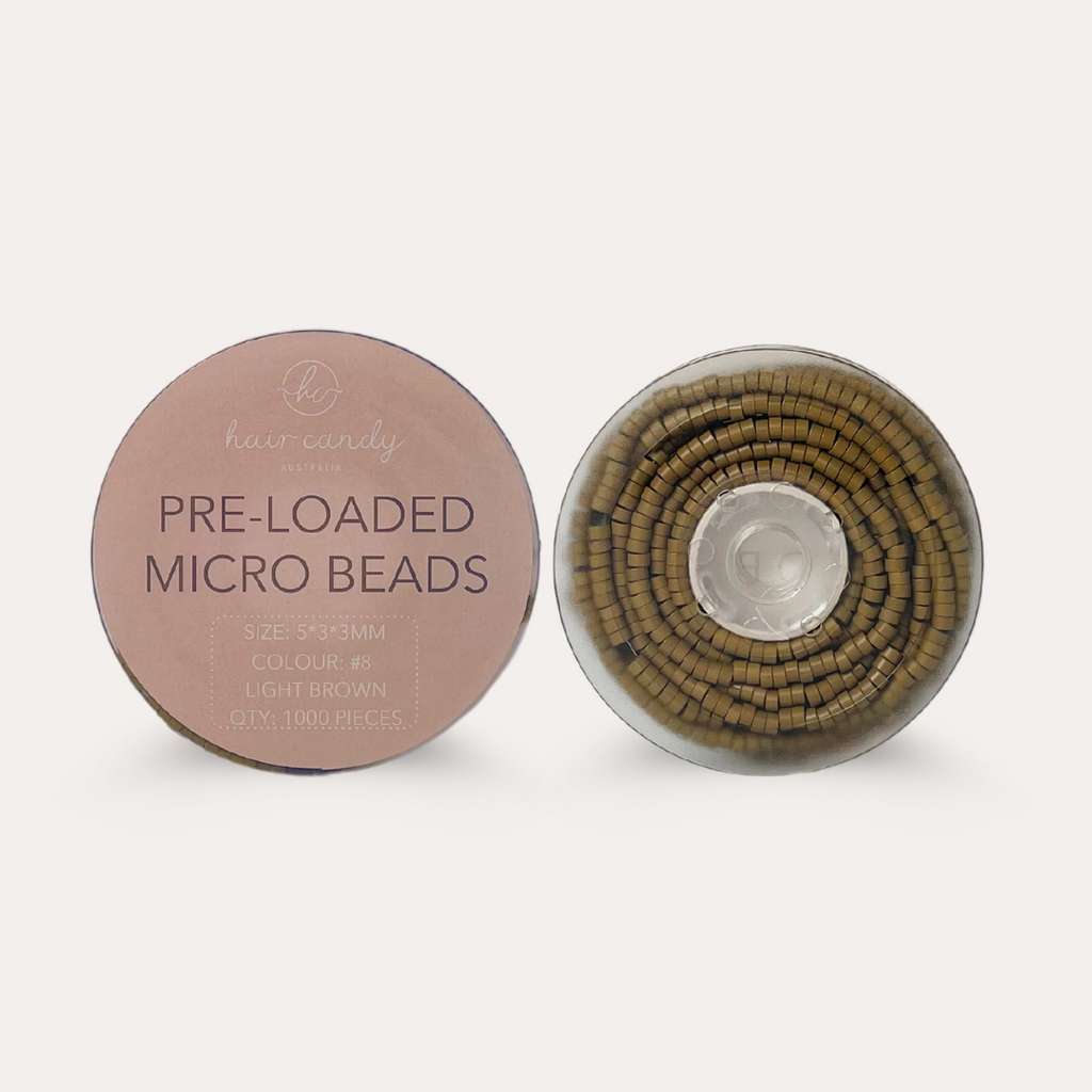 Pre-Loaded 5mm Micro Beads 1000 pc – Light Brown