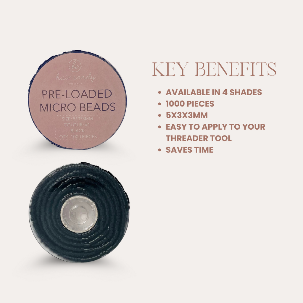 Micro beads protect natural hair with silicone lining