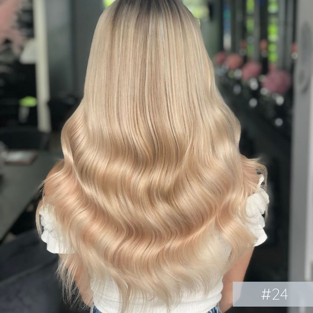 Clip In Hair Extensions - #22 Caramilk Blonde - Hair Candy Australia