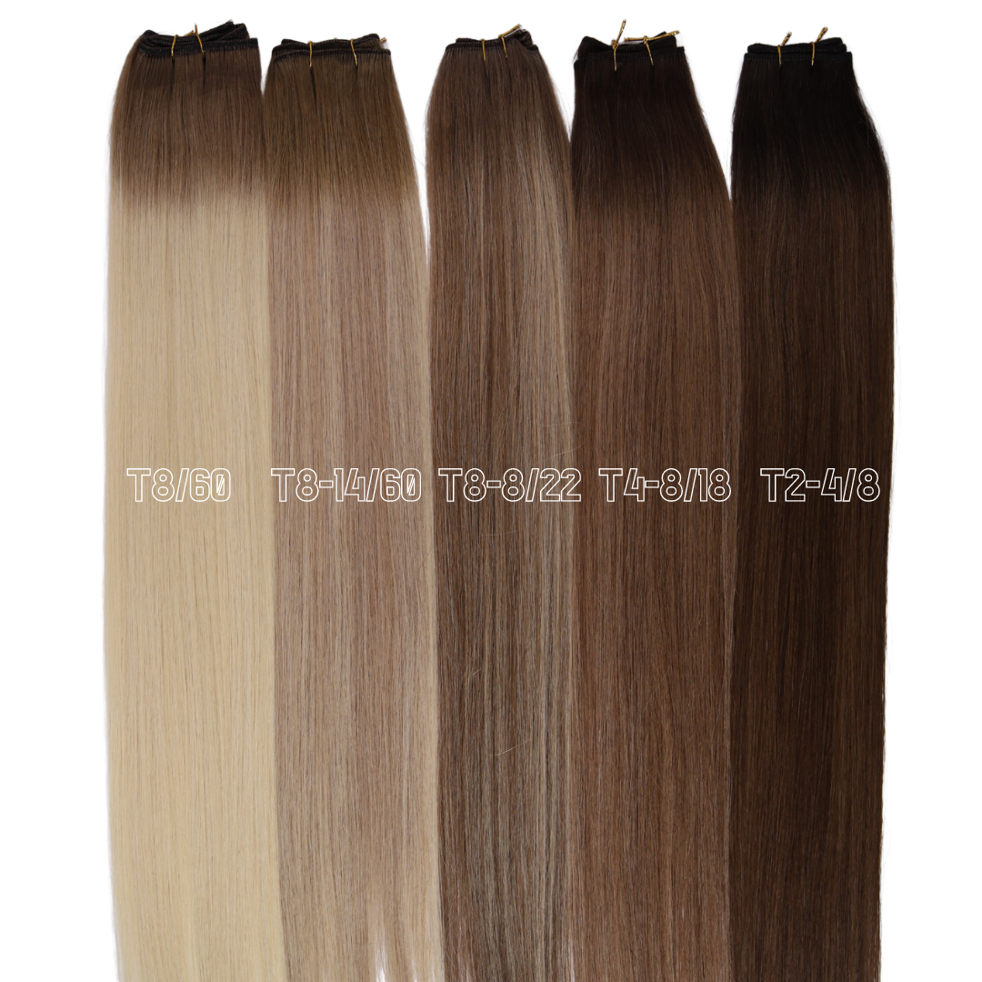 Weft Extensions #8/60 Light Ombre Hair Candy Australia