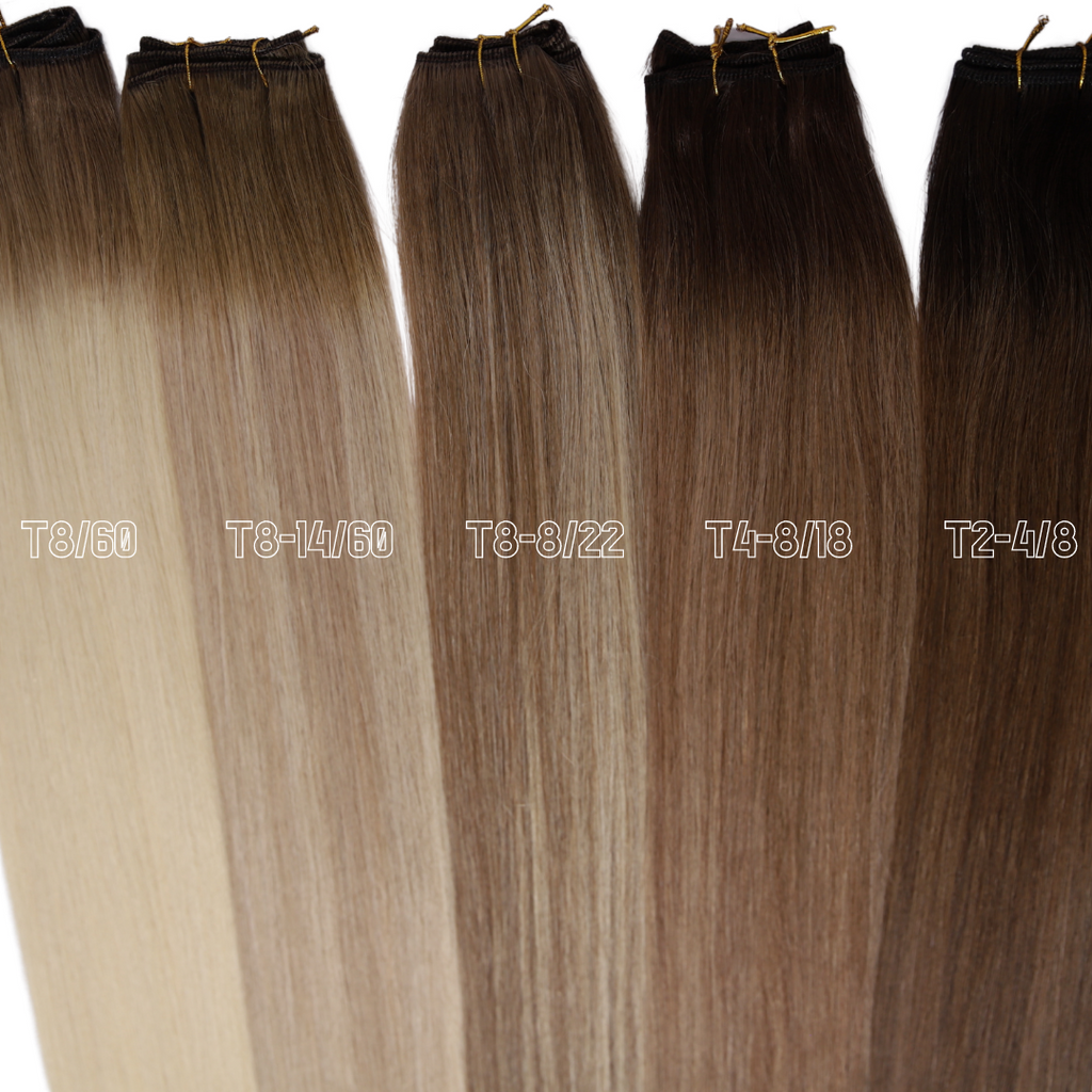 22" Classic Weft - T8-8/22 Tiramisu - Hair Candy Australia