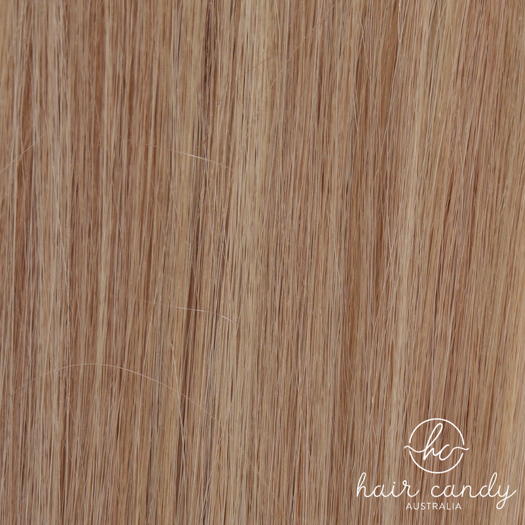 26" Mini Weft - #P18/60 Caramel Butter Toffee Mix - Hair Candy Australia