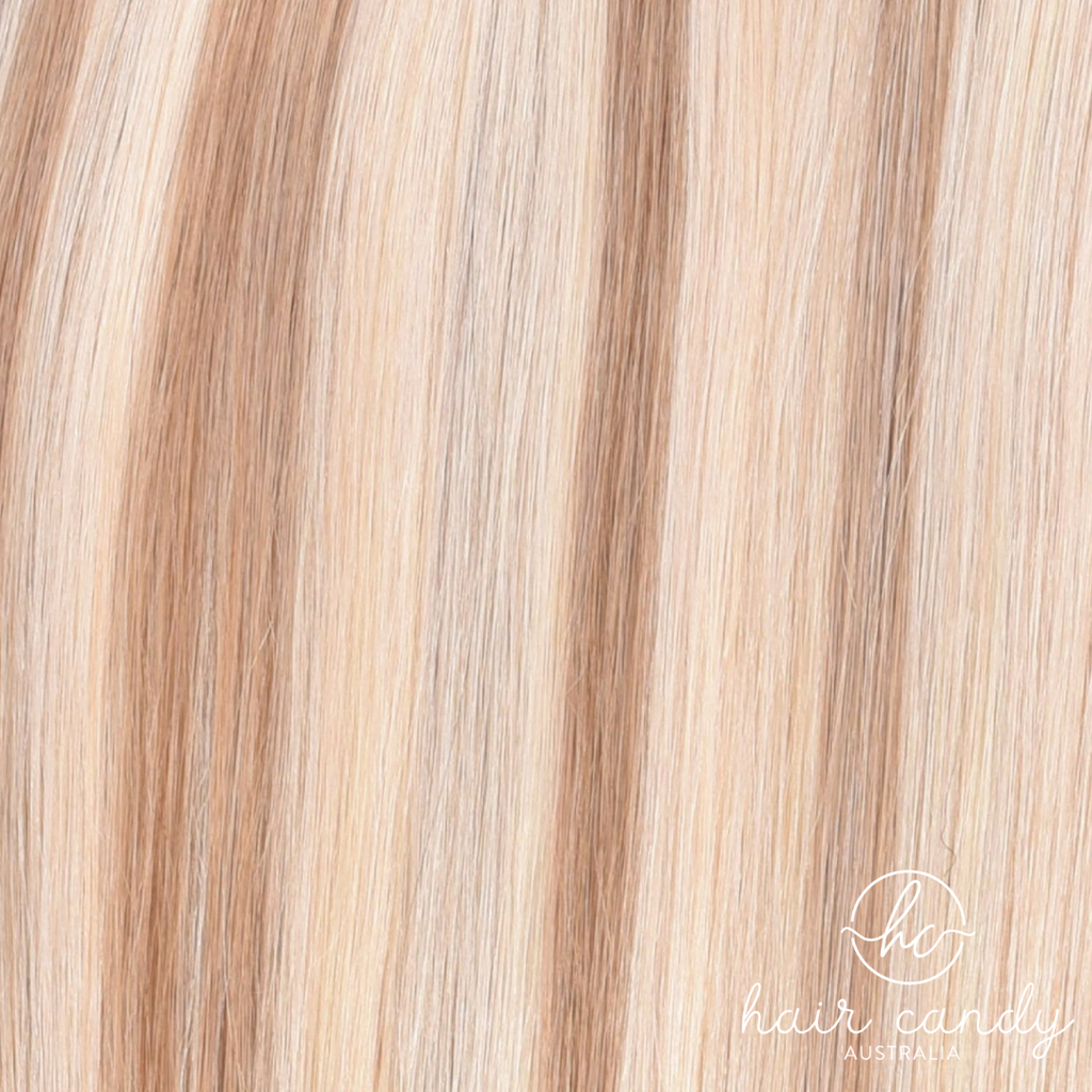 22" Hand-Tied Weft - #P14/22/60 Honeycomb Mix - Hair Candy Australia