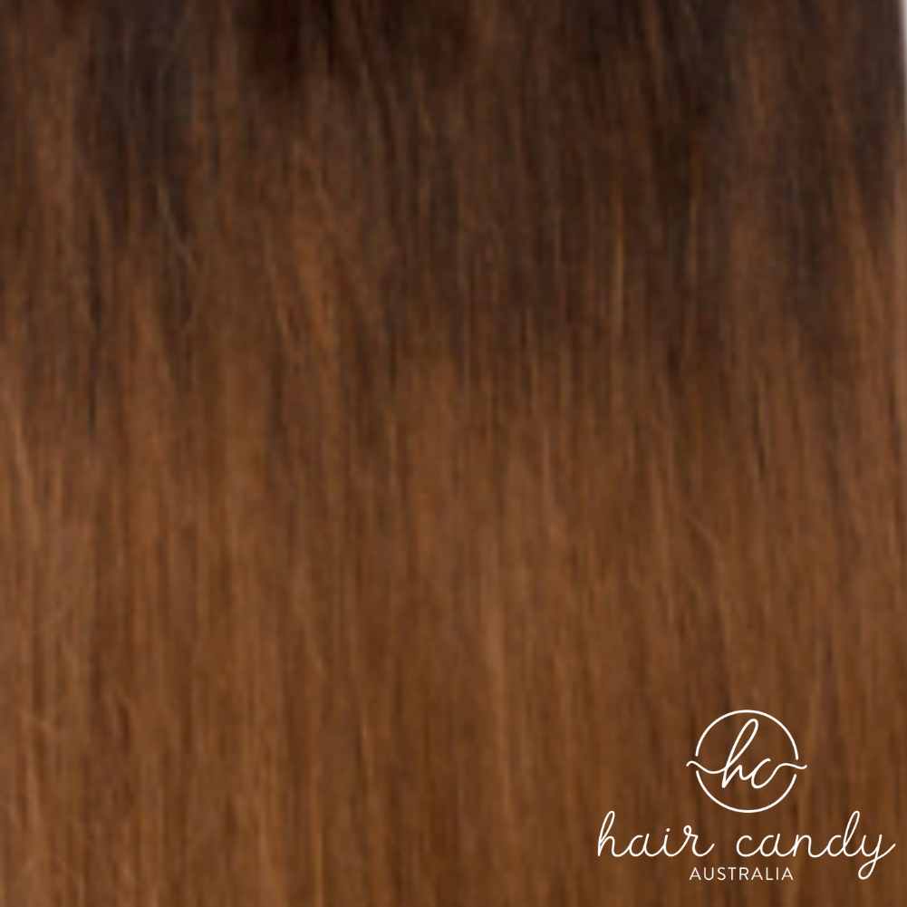 Clip In Hair Extensions - #4/8 Toffee Blend - Hair Candy Australia