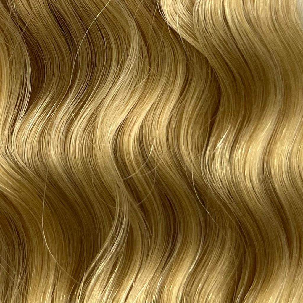 24" Curly Weft - #22 Caramilk Blonde - Hair Candy Australia