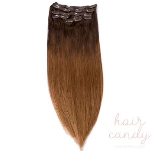 Clip-In Hair Extensions Dark Balayage Hair Candy Australia