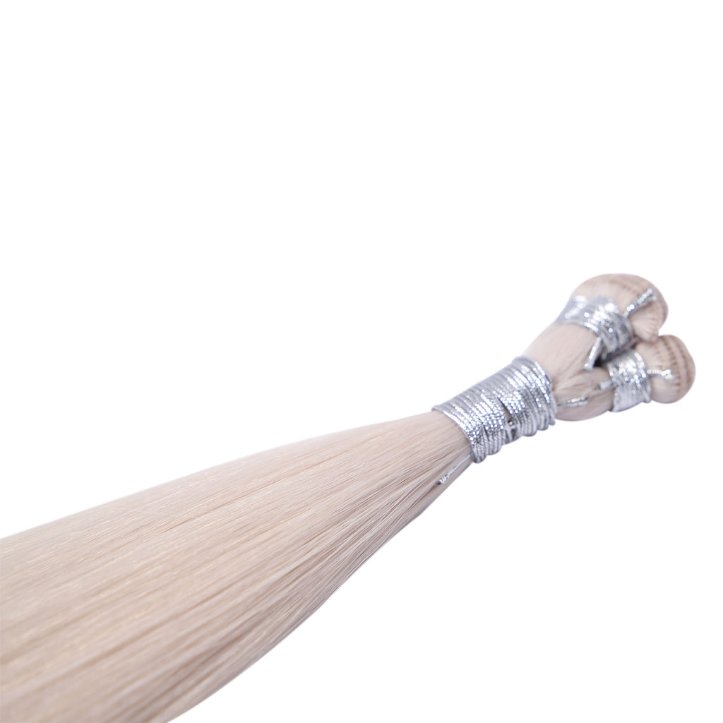 22" Hand-Tied Weft - #M60/ICE Coconut Ice - Hair Candy Australia